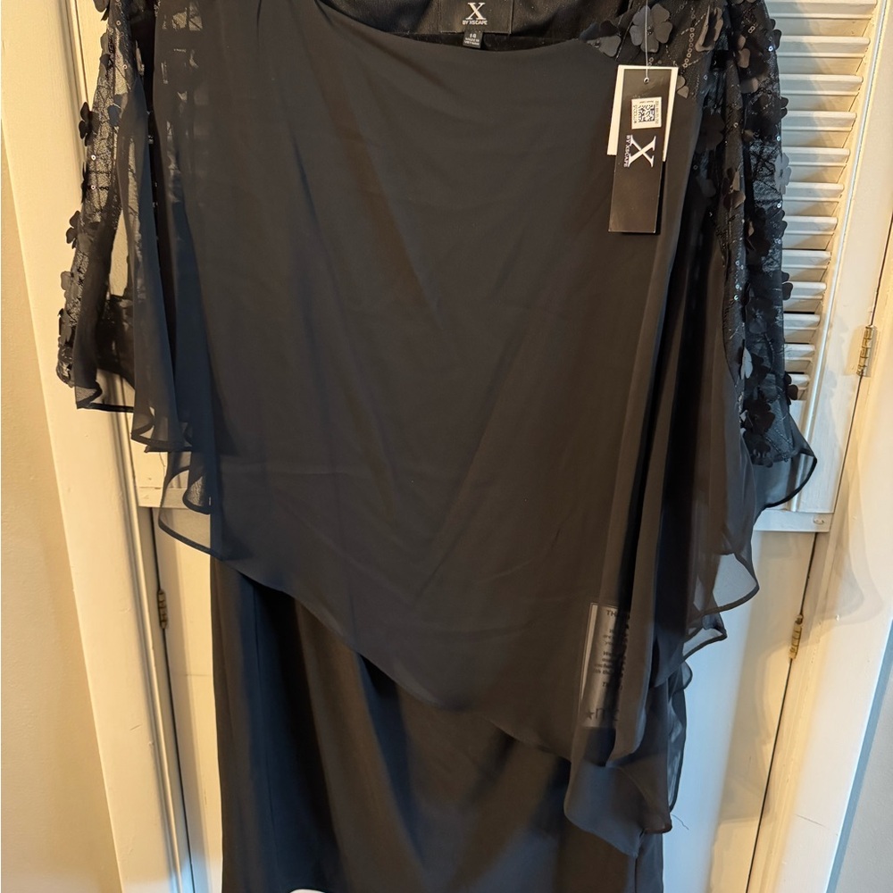 Macy's Black Asymmetrical Dress
